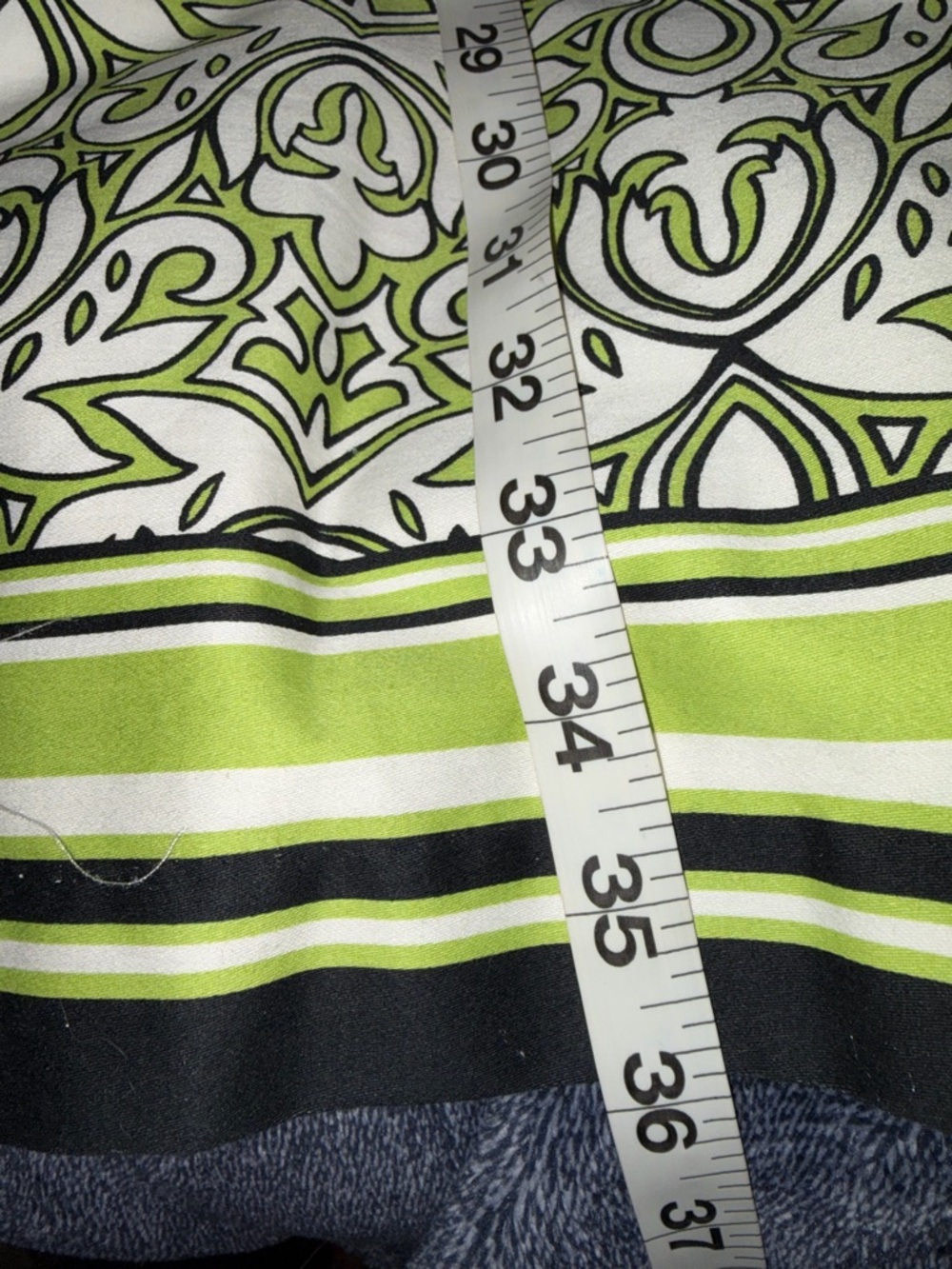 NWT Laundry by Design Green and White Patterned Sleeveless Midi Dress - Picture 8 of 8